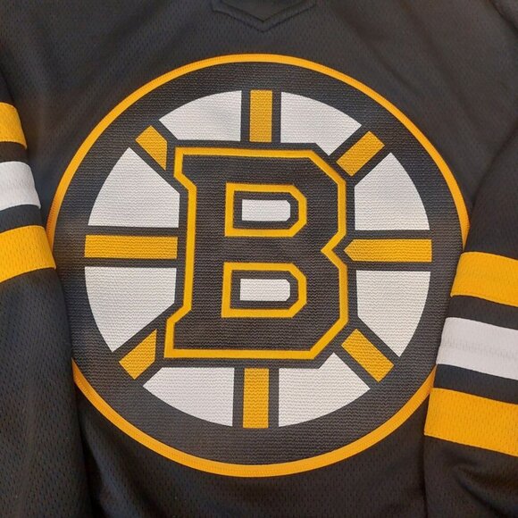 Fanatics Mens Size 2XL NHL Boston Bruins Breakaway Home Jersey Black Gold White - Picture 2 of 7